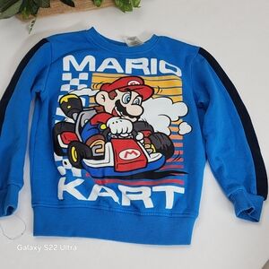 Blue Kids Mario Kart Sweatshirt